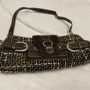 Chic Brown Tweed Women's Bag